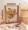 Dried Flower Display Stand Decorative Floating Photo Frame,Double Sided Plexiglass Shadow Box Picture Frame,for Display Dried Flowers,Handicrafts (Walnut color-8x12)
